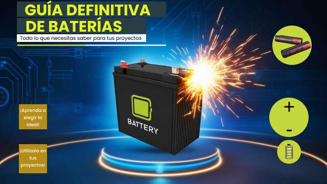 Guía Definitiva de Baterías en Electrónica: Funcionamiento, Tipos Más Usados y Cómo Elegir la Ideal para Proyectos Técnicos