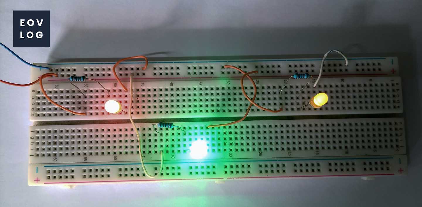 Visualización de un protoboard